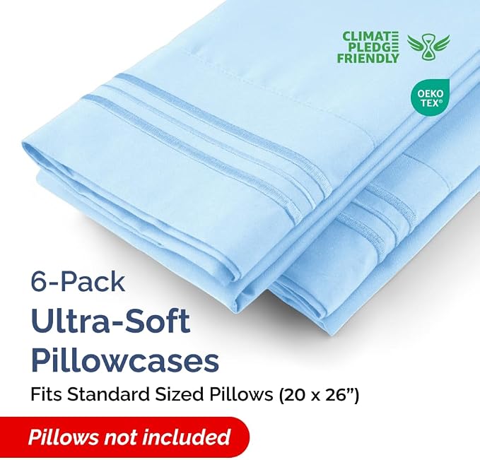 Standard Pillow Cases Set of 6 - Image 2