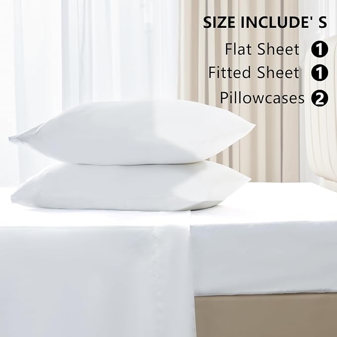 CozyLux Satin Sheets Cal King Sheet Set - Image 6