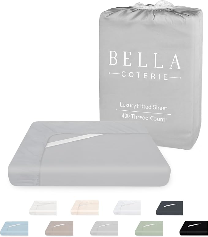 Bella Coterie King Size Fitted Sheet Only | Luxury Bamboo Viscose | 100% by BC