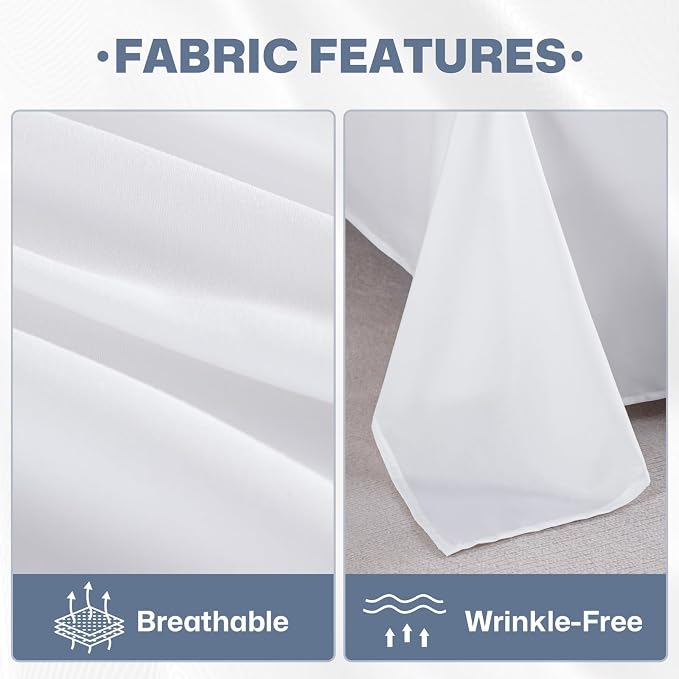 Lavisun Twin Flat Sheets Only, 6 Pack Soft Brushed Microfiber Bedding Sheets - Image 4