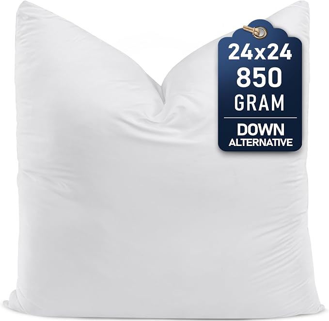 Utopia Bedding Throw Pillows – 24 x 24 Inches Down Alternative Pillows by UTOPIABEDDING