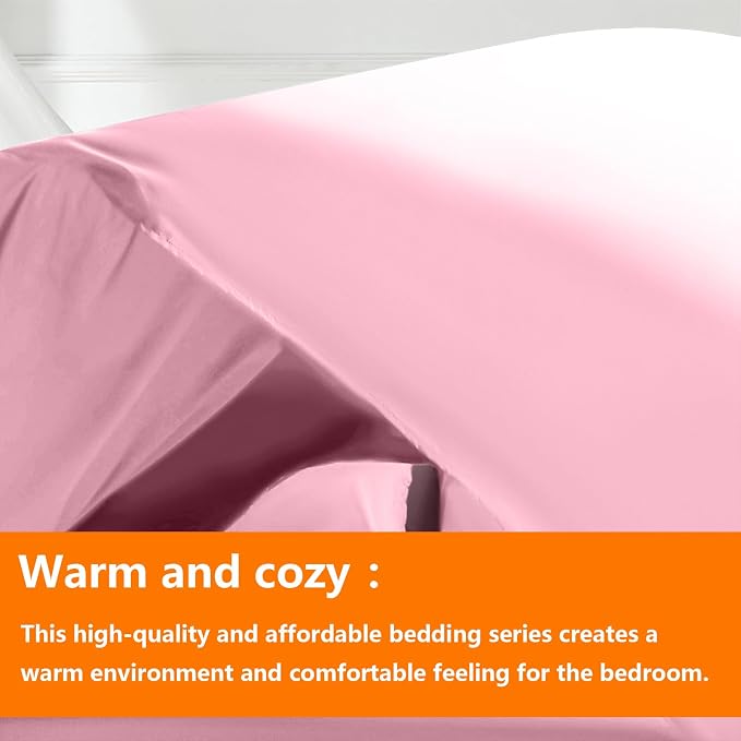 TAIMIT Pink King Size Comforter Set - Image 2