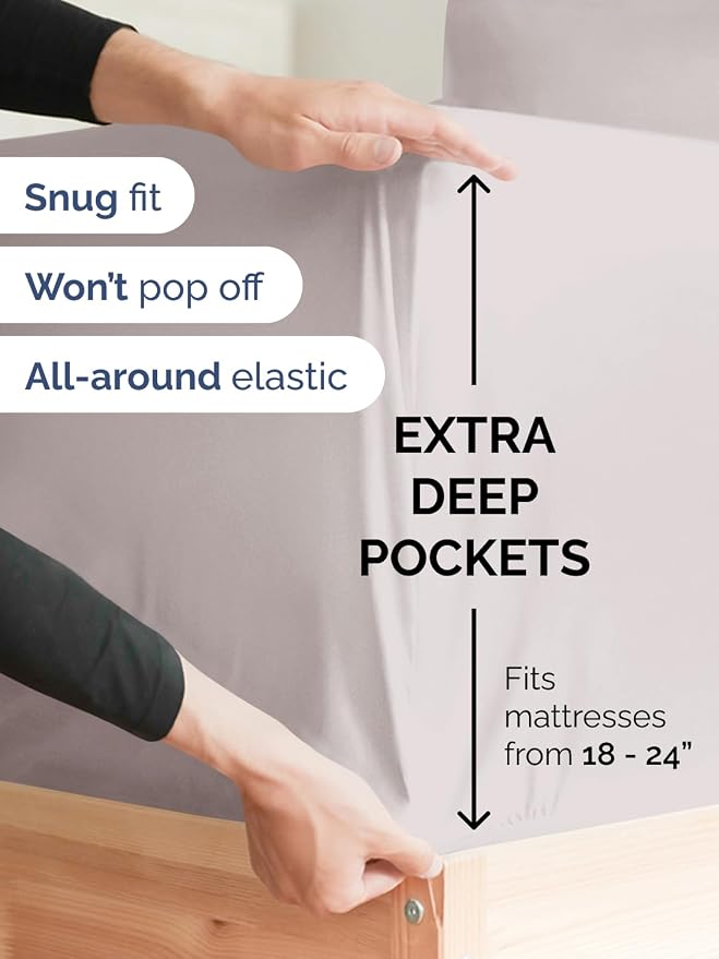 Extra Deep Twin XL Fitted Sheet - Image 2