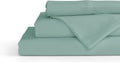 Linen Home 100% Cotton Percale Sheets King Size, Aqua Blue, Deep Pocket by LINENHOME