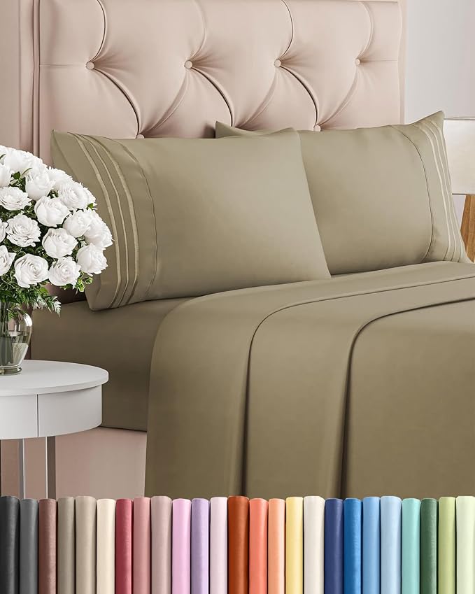 Cal King Size 4 Piece Sheet Set by CGKUnlimited