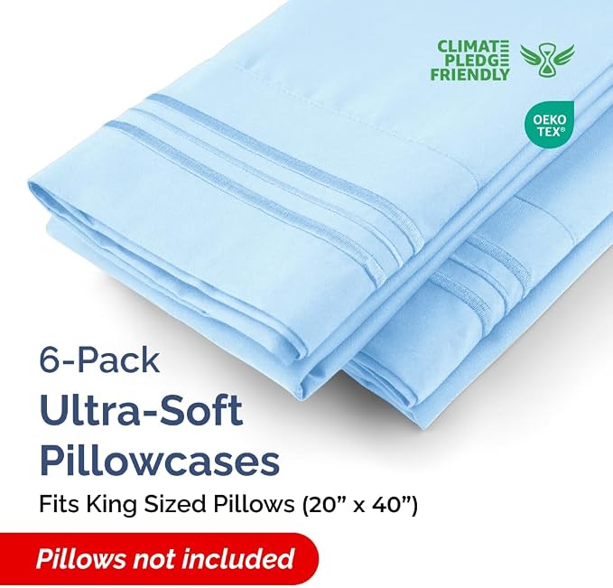 King Pillow Cases Set of 6 - Image 2