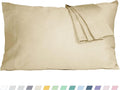 Pillow Cases, King Size Cotton Percale Weave Pillowcases, Pre-Shrunk Breathable by HOMTEC