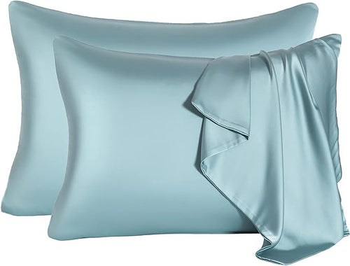2 Pcs Mulberry Silk Pillowcase for Hair and Skin, Cooling Silk Pillow Case by SIYUAN