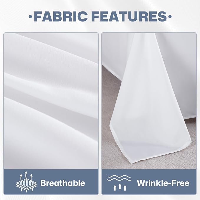 Lavisun California King Flat Sheet 6 Pack Soft Brushed Microfiber Bedding Sheets - Image 5