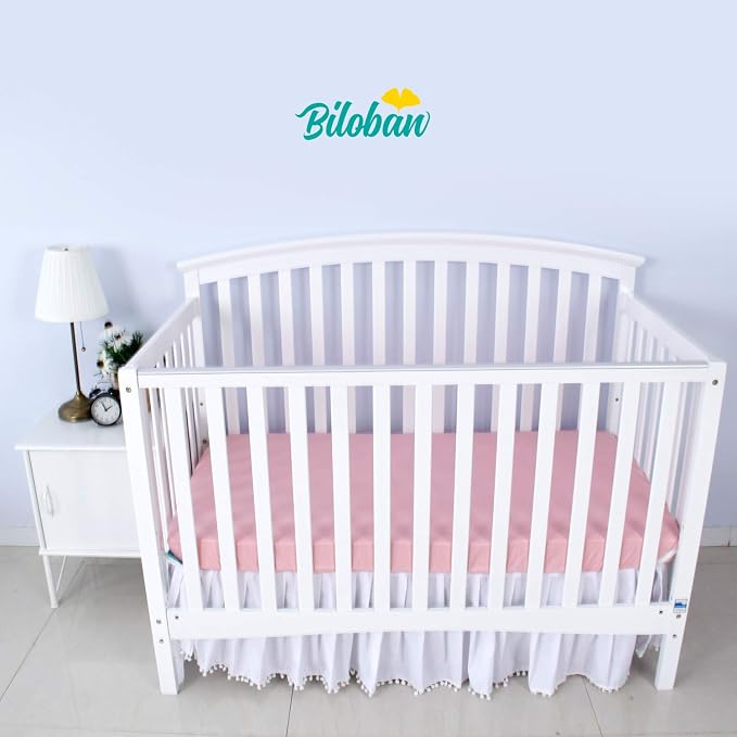 Biloban Crib Sheets Fitted, 2 Pack Crib Sheet Fits - Image 2