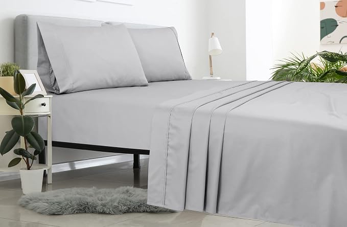Royale Linens 2 Pack Bulk Flat Sheet Set - Image 8