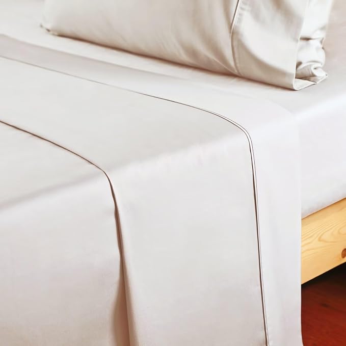 2-Pack Cotton Full Flat Sheet Only, 600 Thread Count 100% Egyptian Cotton Top - Image 7