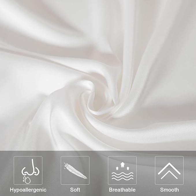 Mulberry Silk Pillowcase for Hair and Skin, Cooling Silk Pillow Case - Image 3