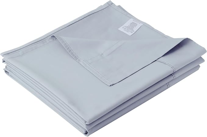 Cotton Twin Flat Sheet Only, 600 Thread Count 100% Egyptian Cotton Top Sheet by ZaizaiHome