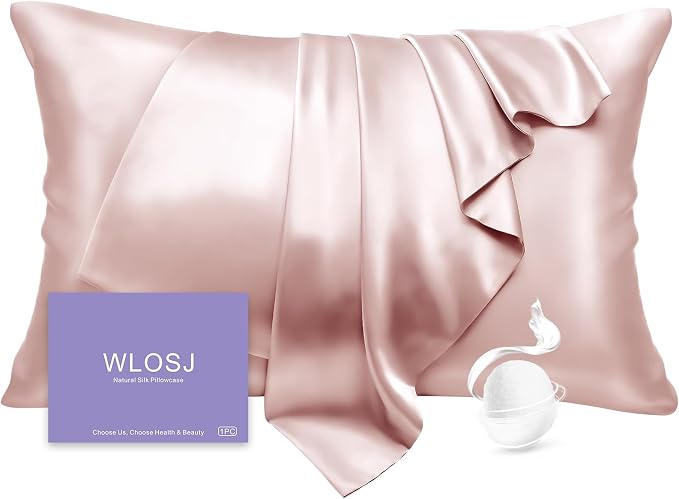 100% Silk Pillow Cases Standard Size Mulberry Silk Pillowcase by WLOSJ