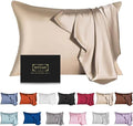 Mulberry Silk Pillowcase for Hair and Skin, Standard Size Cooling Silk Pillow by SIYUAN