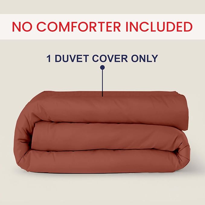 Kotton Culture 1 Pc Duvet Cover King Size-100% Egyptian Cotton 600 Thread Count - Image 2