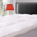 ELEMUSE King Size Extra Thick Fusion Goose Down Feather Filled Mattress Topper by ELEMUSE