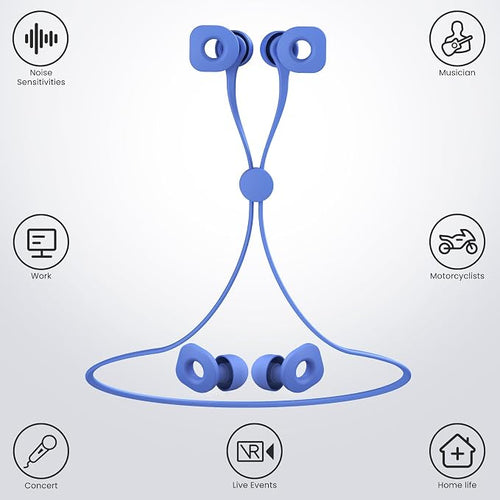 2 Pairs of Earplugs for Sleeping, Reusable Hearing Protection Ear Plugs - Image 2