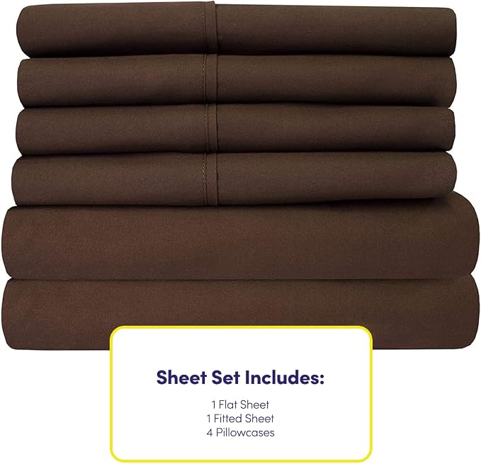 Sweet Home Collection 6 Piece 1500 Supreme Collection Brushed Microfiber Deep - Image 4
