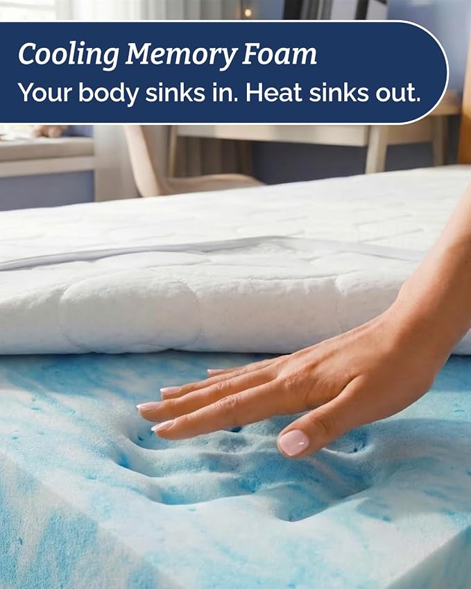 Memory Foam Mattress Topper - Image 4