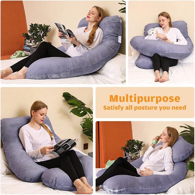 Chilling Home Pregnancy Pillow, U Shaped Full Body Maternity Pillow 58 inch - Image 3
