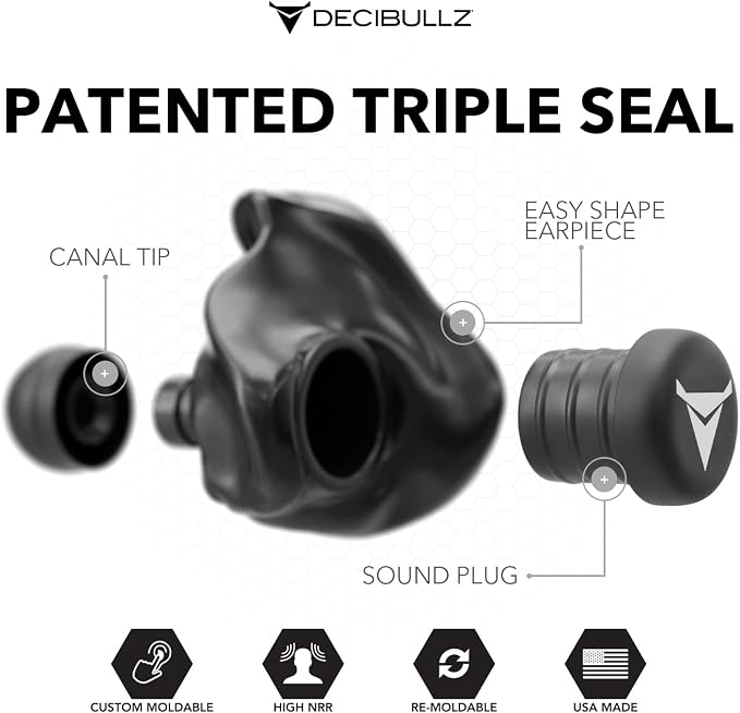 Decibullz - Custom Molded Earplugs, 31dB Highest NRR, Comfortable Hearing - Image 3