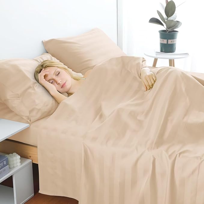 2-Pack Cotton King Flat Sheet Only, 600 Thread Count 100% Egyptian Cotton Top - Image 5