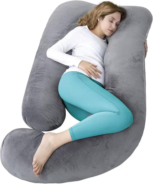 60 Inch Pregnancy Pillow for Sleeping, Extra Large U Shaped Body Pillow by AMCATON