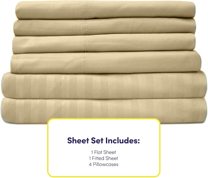 Dobby Stripe Queen Sheets - Image 4
