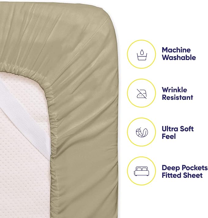Sweet Home Collection 6 Piece 1500 Supreme Collection Brushed Microfiber Deep - Image 3