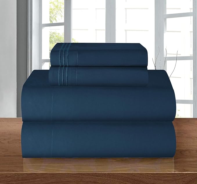 Elegant Comfort Luxury 1500 Premium Hotel Quality Microfiber 4-Piece Sheet Set - Image 2