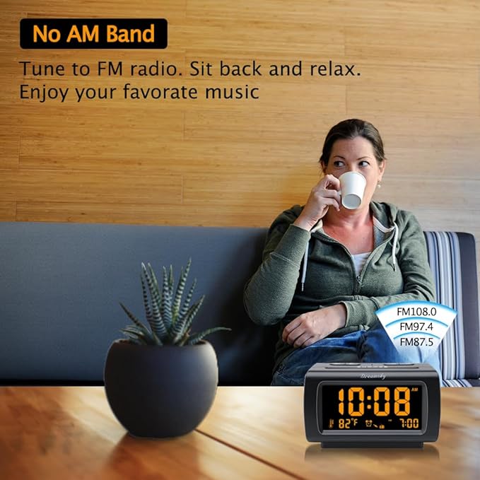 DreamSky Alarm Clock Radios for Bedrooms - Image 3