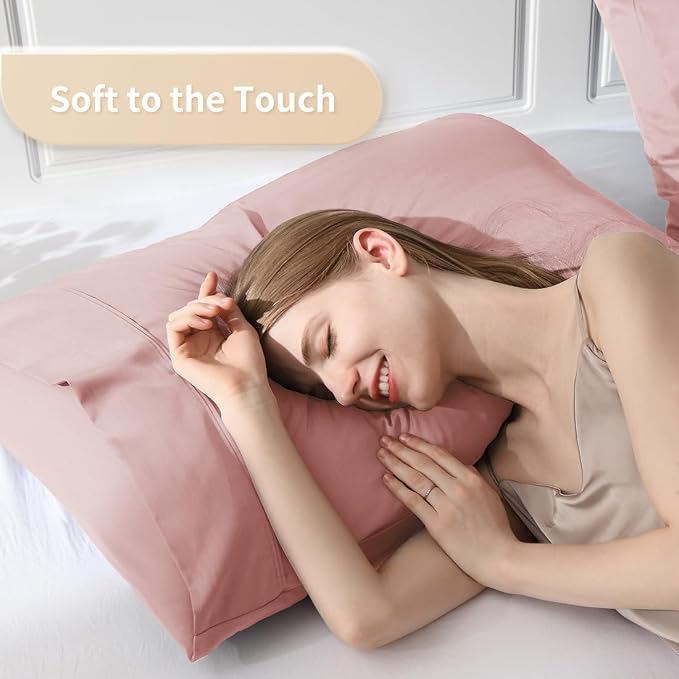King Pillowcases, Cooling Viscose from Bamboo Pillow Covers - Image 3