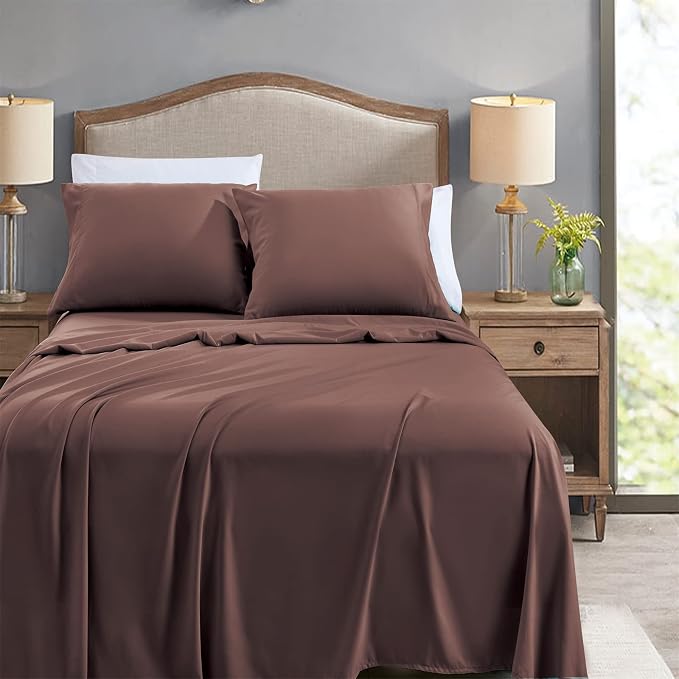 FreshCulture Twin Flat Sheets Only, Soft Microfiber Bedding Sheets - Image 2