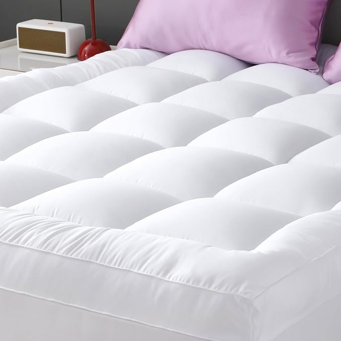 YUGYVOB Mattress Pad Extra Thick, and Breathable King Mattress Topper 8-21" by PremiumHomeLinens