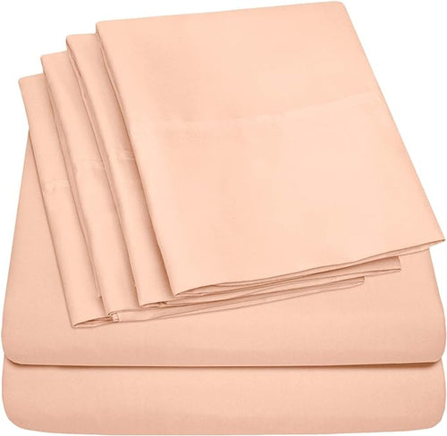 6 Piece Bed Sheet Set by SweetHomeCollection
