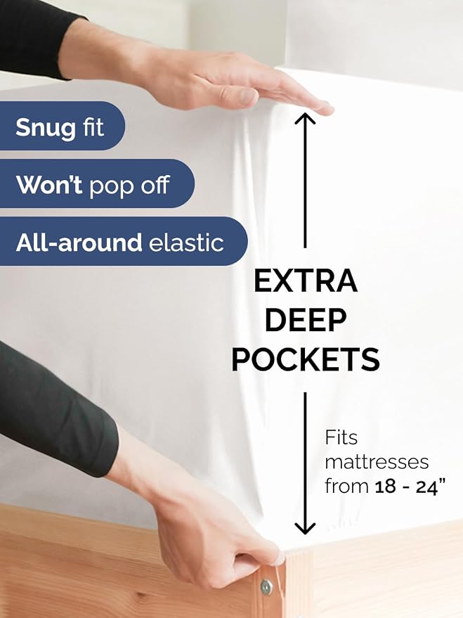 Extra Deep Queen Fitted Sheet - Image 2
