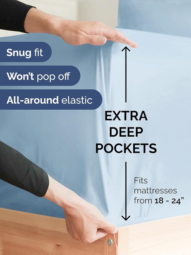 Extra Deep Split King Fitted Sheet - Image 2