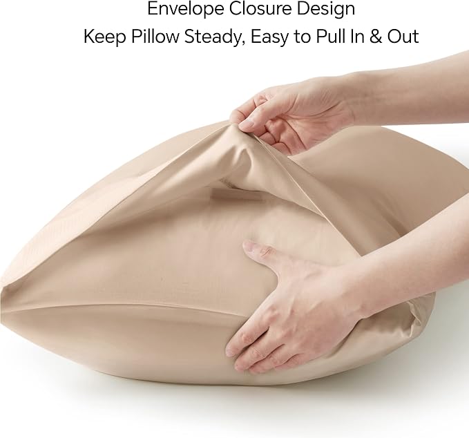 BEDELITE King Size Pillow Cases Set of 2, Rayon Derived from Bamboo, Cooling - Image 6