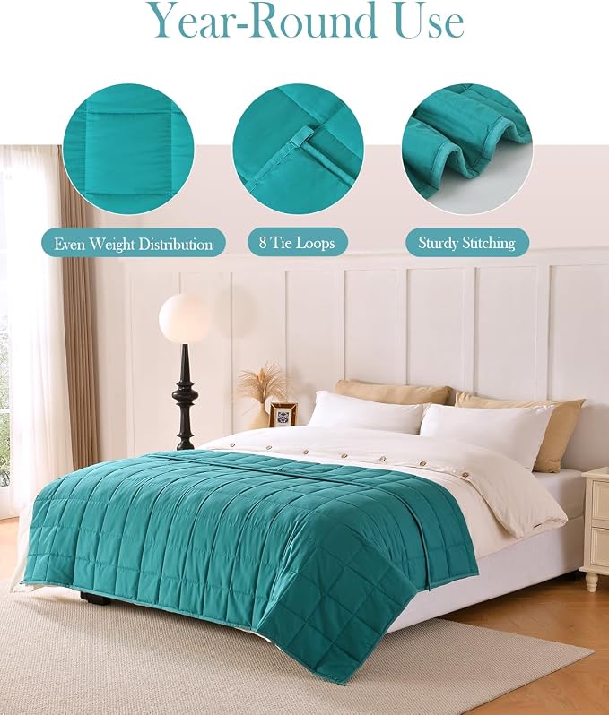 Topblan Weighted Blanket for Adults, Breathable Ultra Soft 15lbs Weighted - Image 4