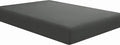 Sfoothome Fitted Sheet Dark Gray, 14 Inch Deep Pocket, Full Bed Fitted Sheet by Sfoothome