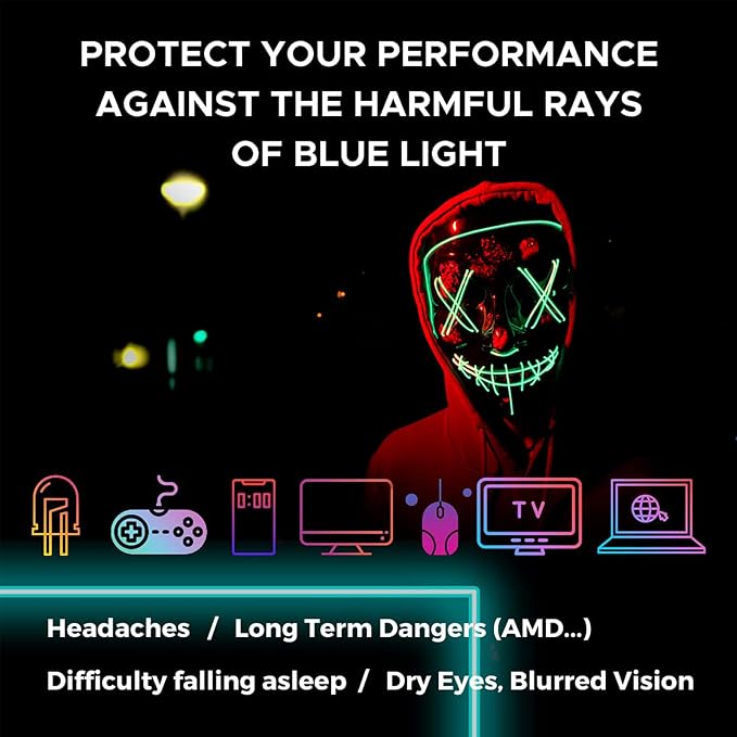 Okany Blue Light Blocking Glasses Gaming Computer Glasses Powerful Professional - Image 6