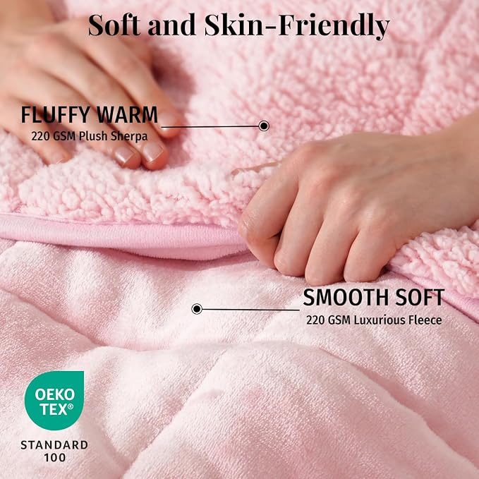 Topblan Sherpa Fleece Weighted Blanket - Image 3