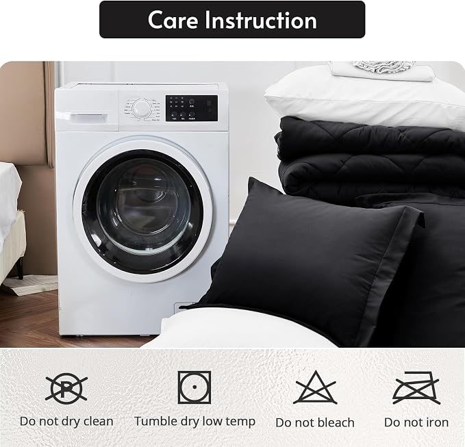 MUXHOMO 5 Pieces Twin Comforter Set, Reversible Bed in a Bag Twin Size - Image 9