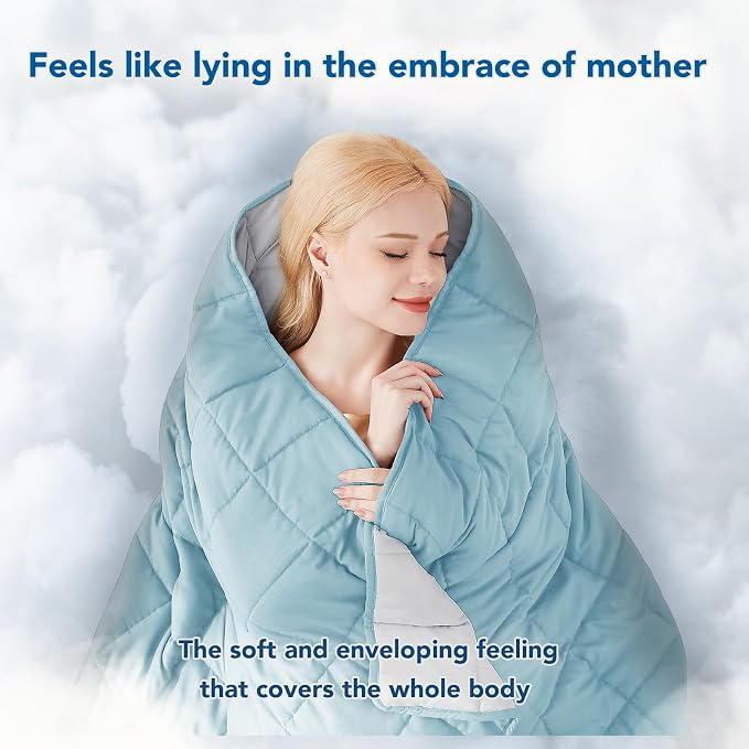 Topcee Weighted Blanket Soft Cooling Heavy Blanket Sleeping, Apply to 190-210 - Image 3