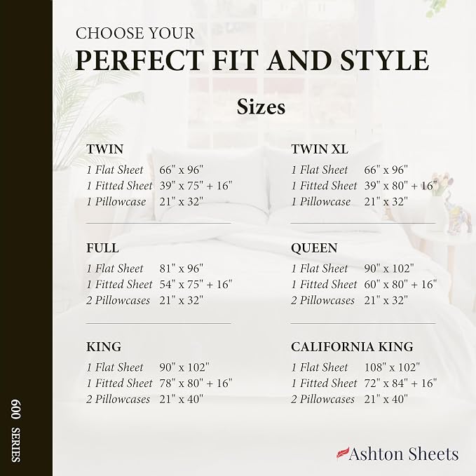 100% Egyptian Cotton California King Bed Sheet Set - Image 8