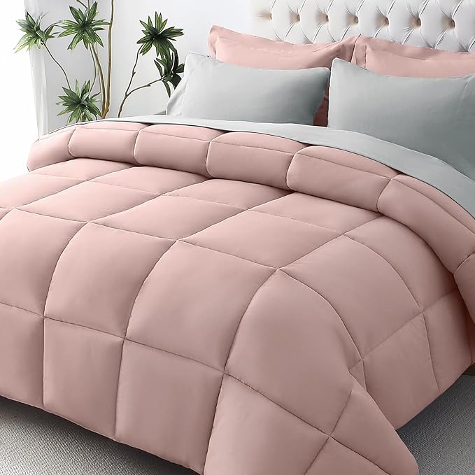 JOLLYVOGUE Queen Comforter Set, Ultra-Soft Bed in a Bag Queen Size 7 Pieces by JOLLYVOGUE