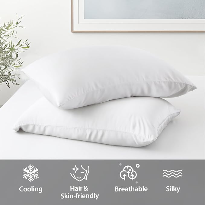2 Pack Cooling Toddler Pillow Cases, Viscose Derived from Bamboo Small Pillow - Image 5