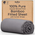 Bambaw 100% Viscose Derived from Bamboo Fitted Sheet Full Size, Cooling Fitted by Bambaw